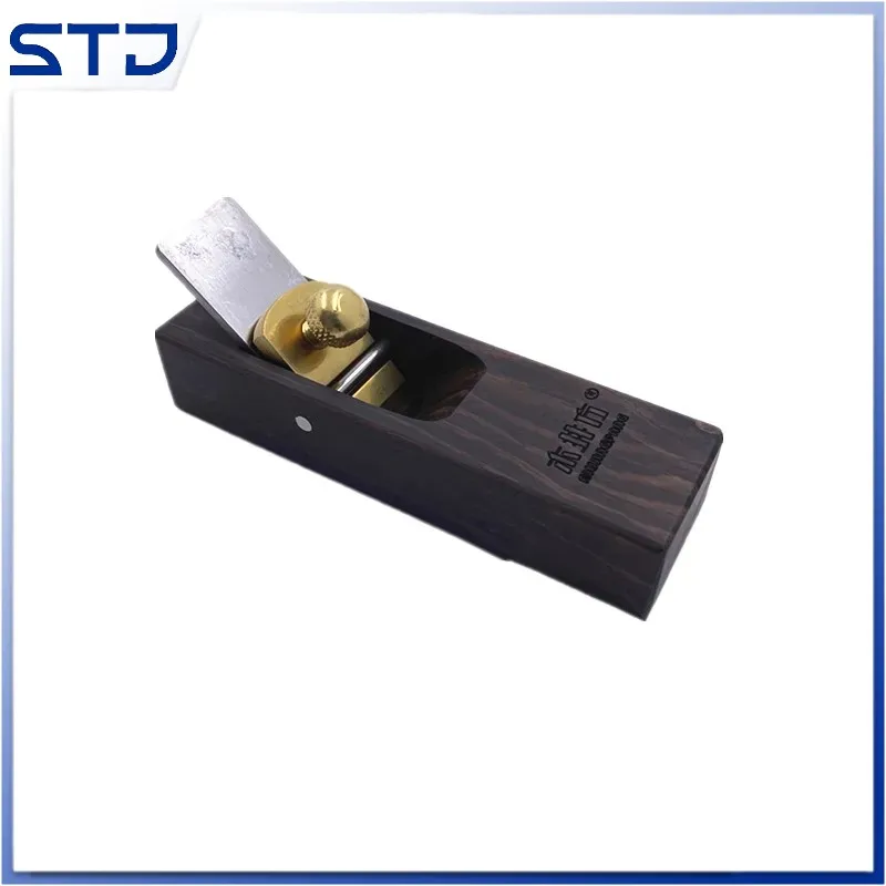 High-grade Japanese Ebony Mini Bench plane Adjustable Flat bottom planes Edge wooden Planer 90mm