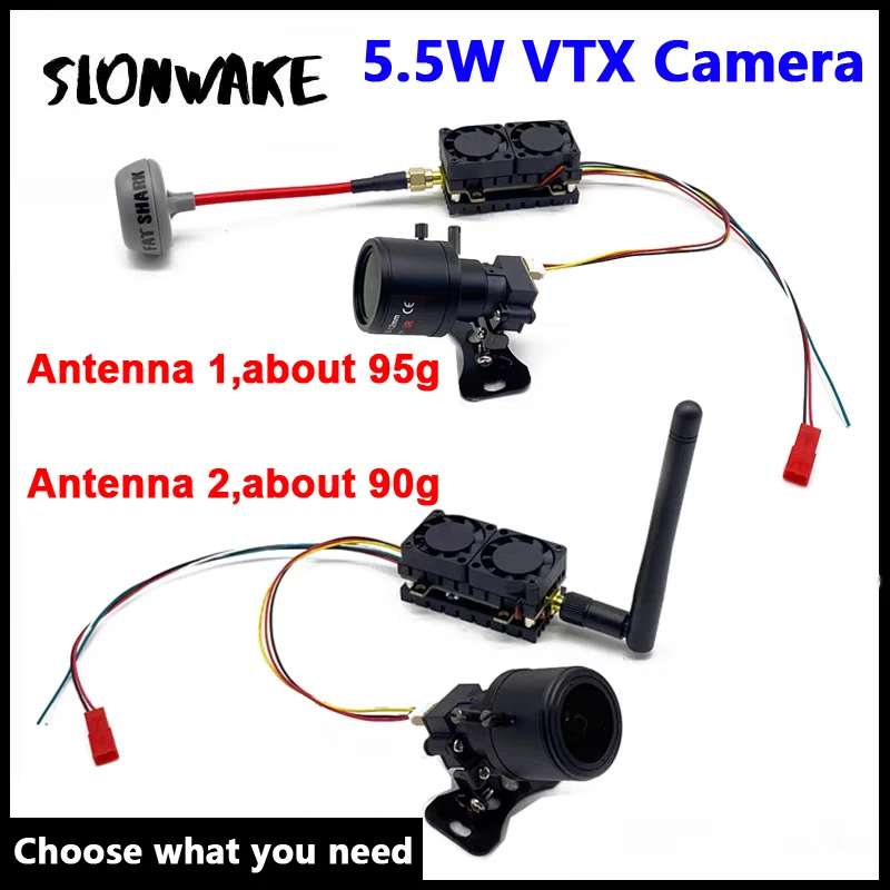 

Беспроводной FPV-передатчик VTX с дальностью действия 5,8 ГГц, мощностью 5500 мВт, регулируемой фокусной камерой 2,8-12 мм и сенсором CMOS 1200TVL для FPV-дронов