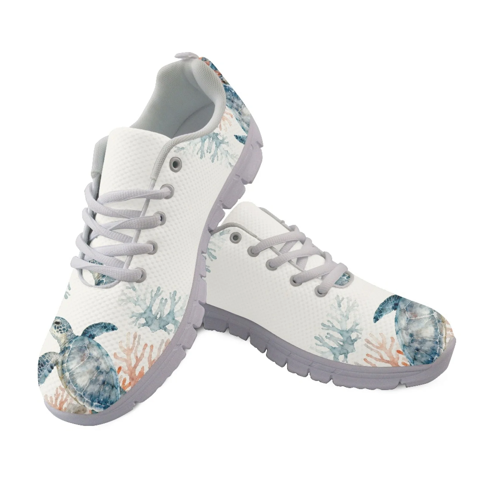 Coloranimal Octopus Music Print Mesh & EVA Sole Women Running Shoes Breathable Fitness Footwear for Womens 2026 New