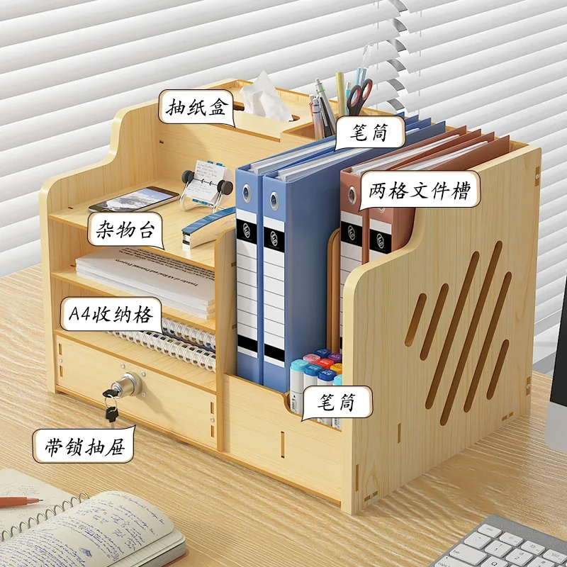 *& forOffice Desk File Organiser Box Drawer Stationery Office Workstation Extension Desk Shelf