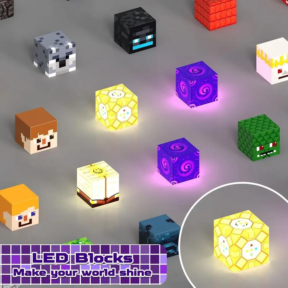 Light-Up Magnetic Building Blocks - 200 Piece STEM Toys for Kids, Sensory Learning Gifts for Ages 3+