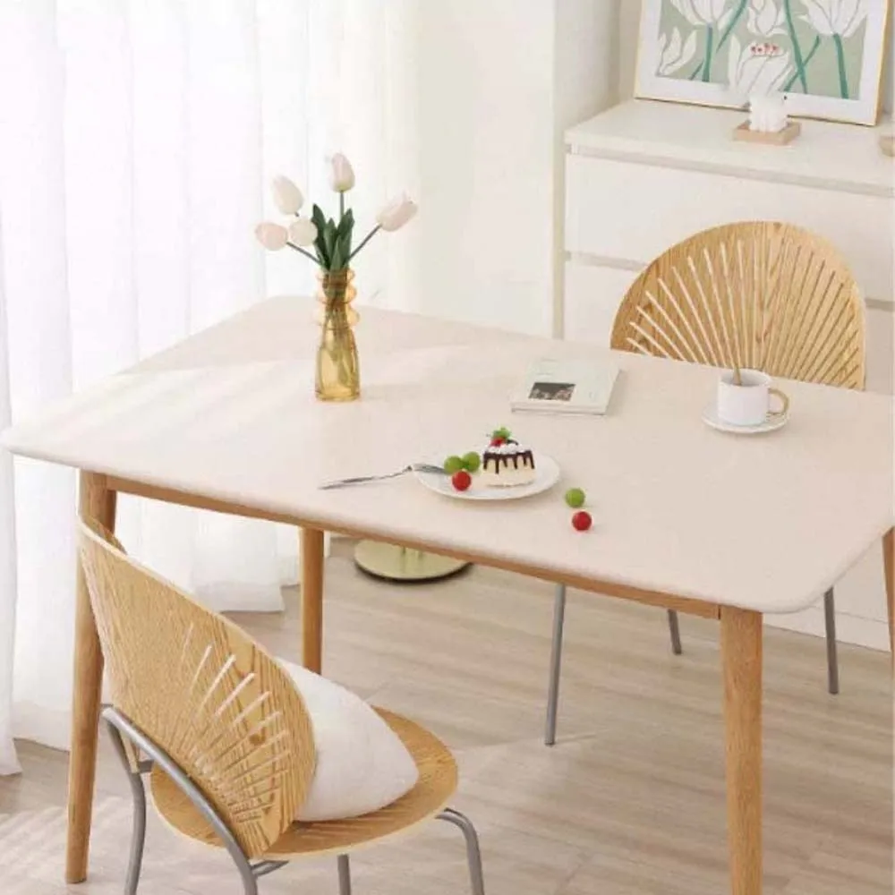 

Rectangular Imitation Sheepskin Tablecloth Full Wrapped Smooth Solid Color Table Cover Anti-Slip Anti-splash Water