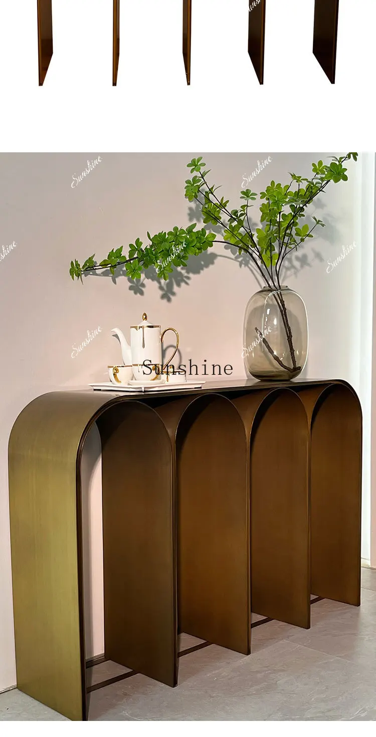 

Modern minimalist entrance table creative wall view table FT