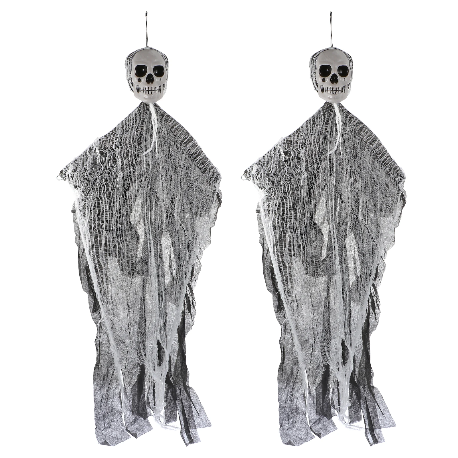 

Halloween Hanging Ghost Skull Decorations Pendant Polyester Horror Wall Hanging For Party Yard Lawn Festival Scene