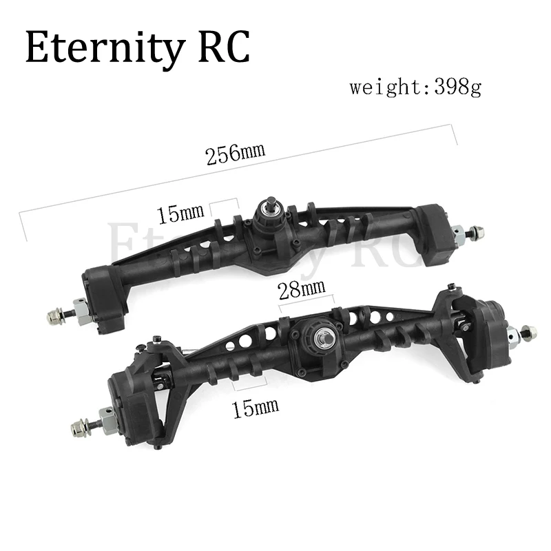전면 및 후면 플라스틱 Currie F9 포털 액슬 컴플리트, 축 카프라 UTB10 1.9 UTB 1/10 RC 크롤러 자동차 업그레이드 부품