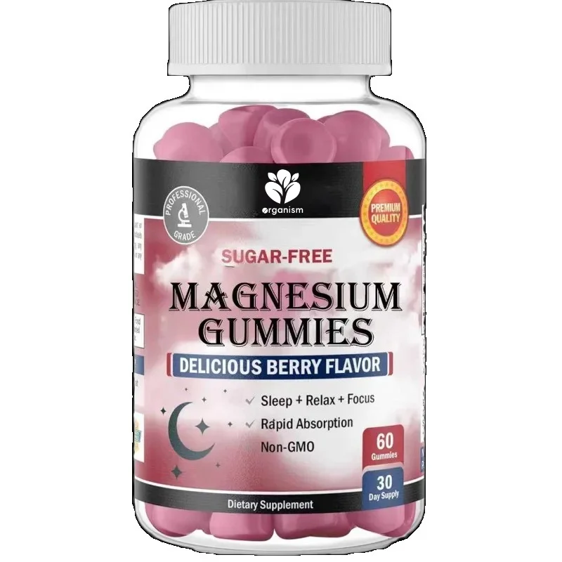 

Magnesium citrate supplement (vegetarian, non GMO, 60 gummies)