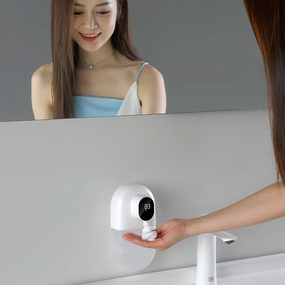 USB automatic mobile phone soap dispenser foam induction smart wall mounted soap dispenser bathroom accessories  500ml