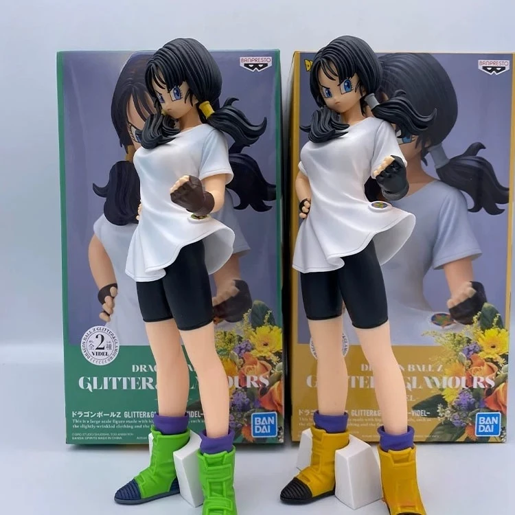 100% オリジナル本物のバンプレストドラゴンボール Z グリッター & グラマー 25 センチメートルビーデル装飾品人形アニメフィギュア模型玩具アニメシリーズ