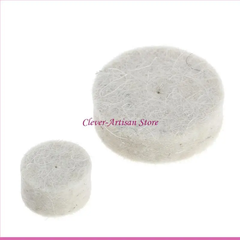 

E06B 50 Pcs 13mm Wool Felt Polishing Buffing Wheel Grinding Pad + 4Pcs 3.15 mm Shank