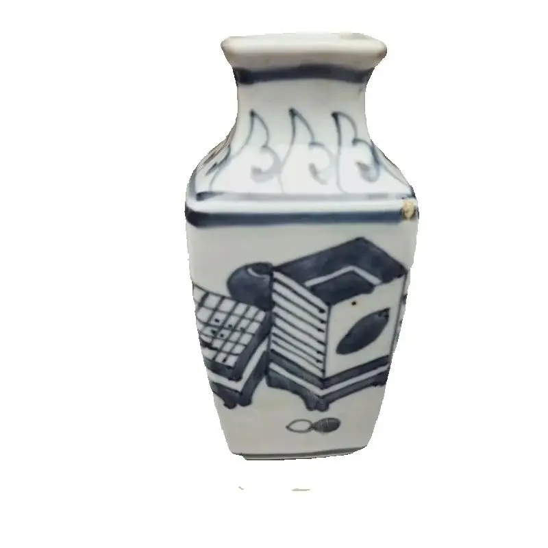 

Chinese Old Porcelain Vase Blue And White Pattern Traditional Decorative Floor Standing Artistic Home Decor Item