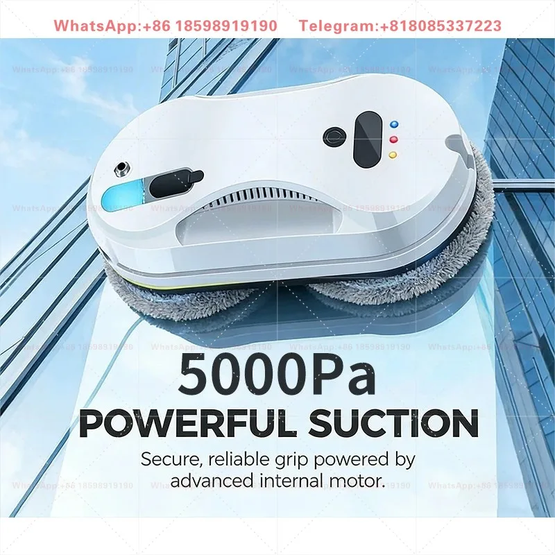 Remote-Controlled Glass Cleaner Planning Navigation High Building Electric Wet and Dry Smart Window Cleaning Robot