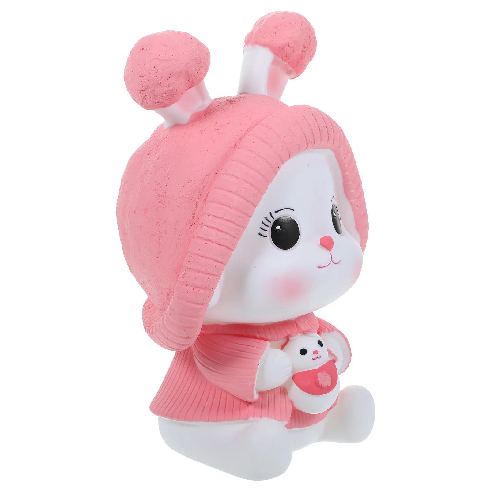 กระปุกออมสินรูปกระต่าย กระปุกออมสินสำหรับเด็ก ของตกแต่งโต๊ะทำงาน ที่เก็บเงินสำหรับเด็ก