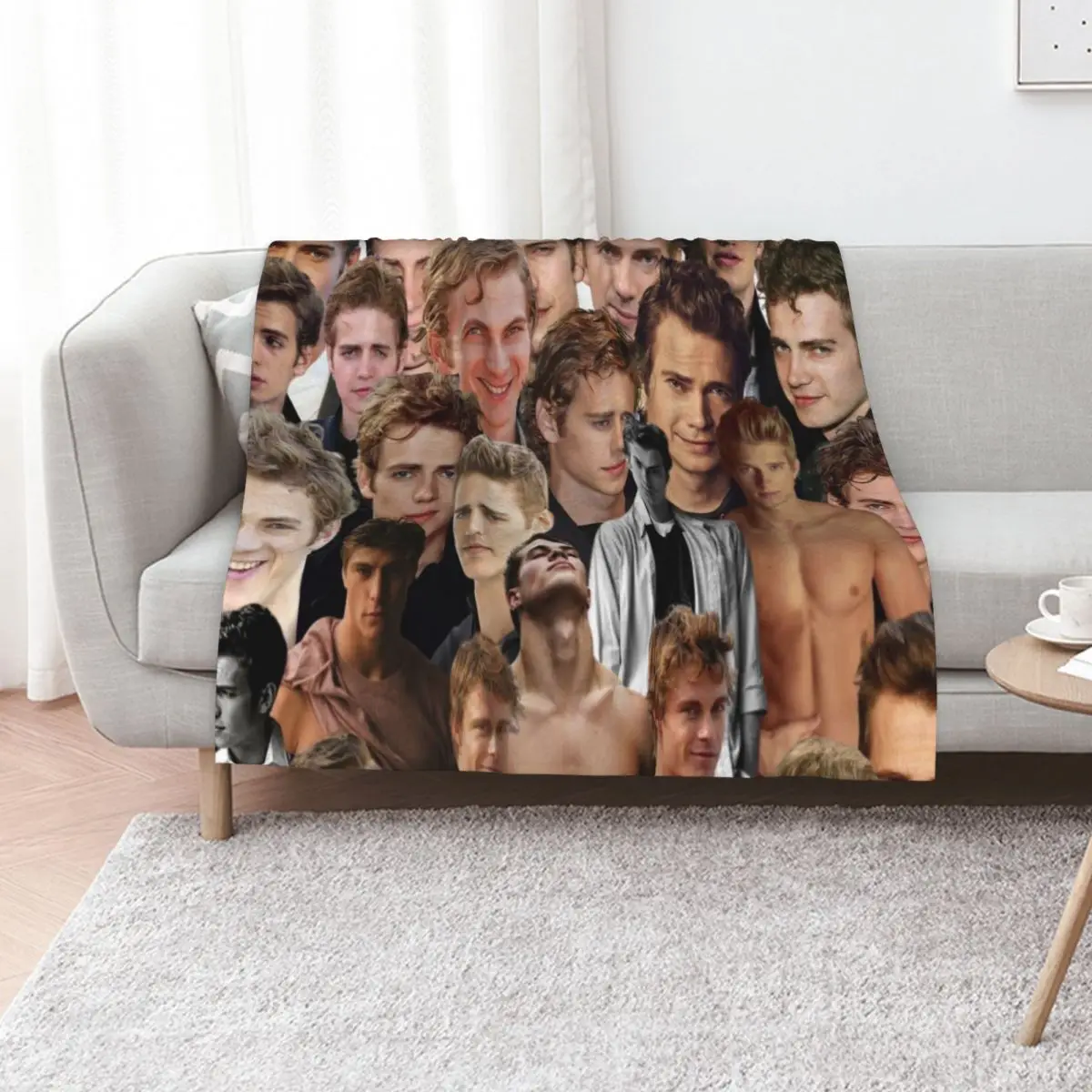 

Hayden Christensen Collage Throw Blanket funny gift Plush Warm Custom Blankets