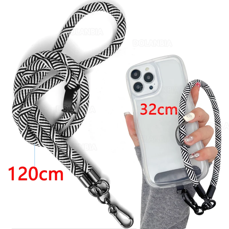8 mm dickes Anti-Verlust-Handy-Lanyard, abnehmbares Umhängeband für den Außenbereich, robustes und langlebiges hängendes Handgelenkband