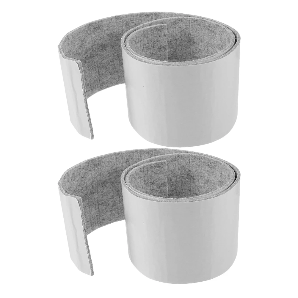 

2Pcs Self Adhesive Felt Strips Chair Leg Pads Furniture Floor Scratch Protectors Anti Slip Noise Reduction Felt Mat Roll