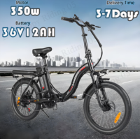CY20 E-Bike 350W Brushless Motor 36V12AH Removable Battery 7-Speed Folding Electric Bicycle 20-Inch Tire Commuting Electric Bike