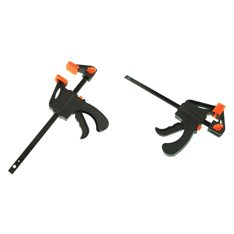 6-дюймовый F-образный быстрый зажим для дерева, нейлон, деревообработка, жесткая ручка, экструзионная трещотка, ручной инструмент, прочный, простой в использовании