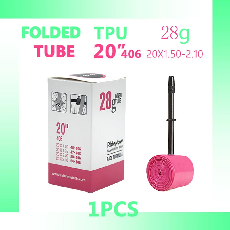 RideNow Fahrrad-TPU-Schlauch 20 Zoll Reifen 20x0.9 1.0 1-1/8 1-1/4 1.35 1-3/8 1.5 Kamera 406 BMX Fahrrad 20x1.5 1.75 2.0 2.1 Reifen Pneu