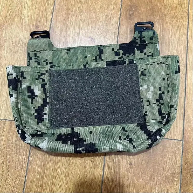 

Outdoor Sports Hunting Tactical Vest Front Flap (kangaroo compartment) Replacement Panel Bag Camouflage Fabric