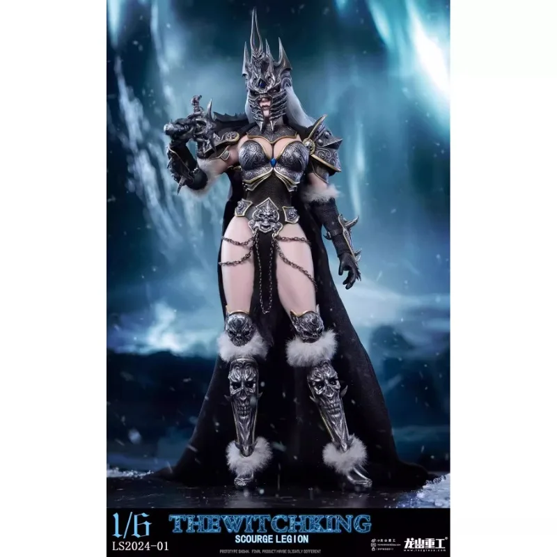 2025 Nieuwe Voorraad Longshan Zware Industrie dustry 1/6 Witch King LS2024-01 Beweegbare Ogen Action Figure 12 ''Soldaat Beeldje Model speelgoed