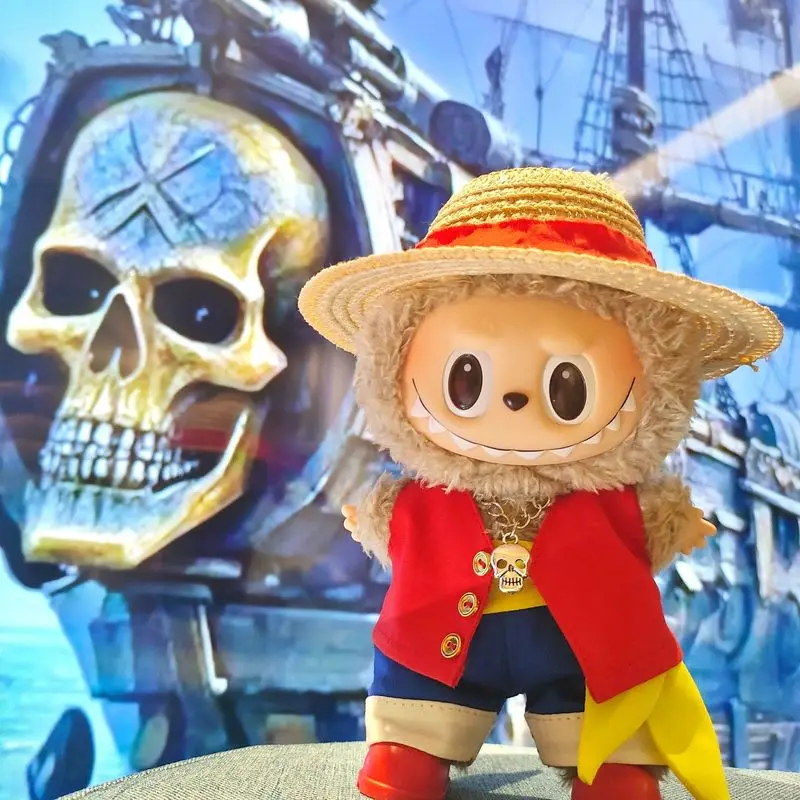 Nuovo set adatto per vestiti per bambole V1 V2 V3 da 17 cm, set da sei pezzi con gilet rosso, set periferico Anime Merch per decorazioni per bambole