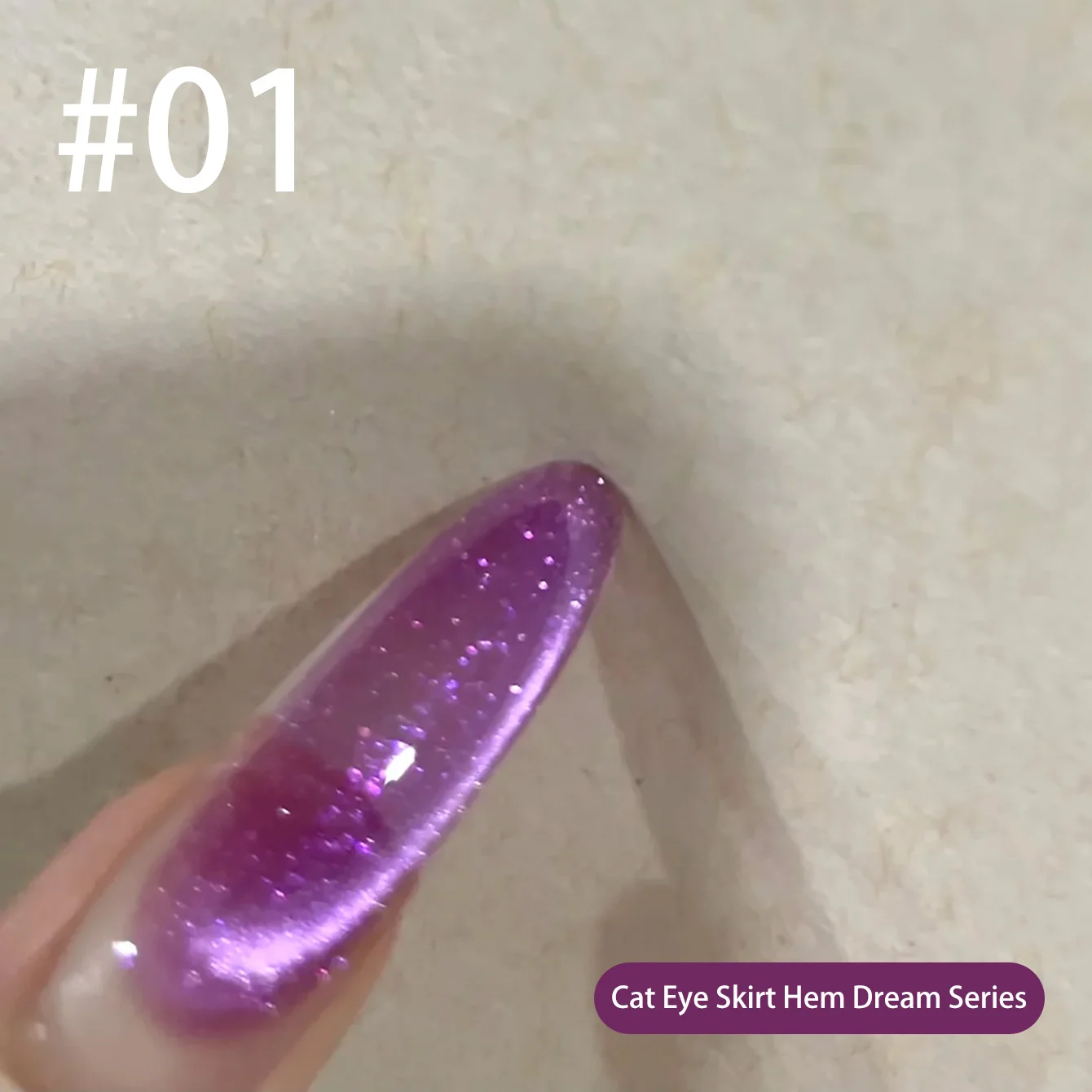 MIANEL 10ml 2026 New Arrival – Dreamy Skirt Crystal Cat Eye Gel Nail Polish Sparkle Glass Bead Crystal Cat Eye
