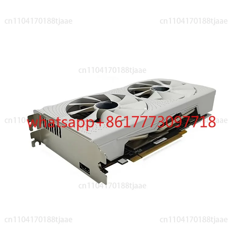 RX580 8GB Single HDMI Interface Graphics Card White - Dual Fans