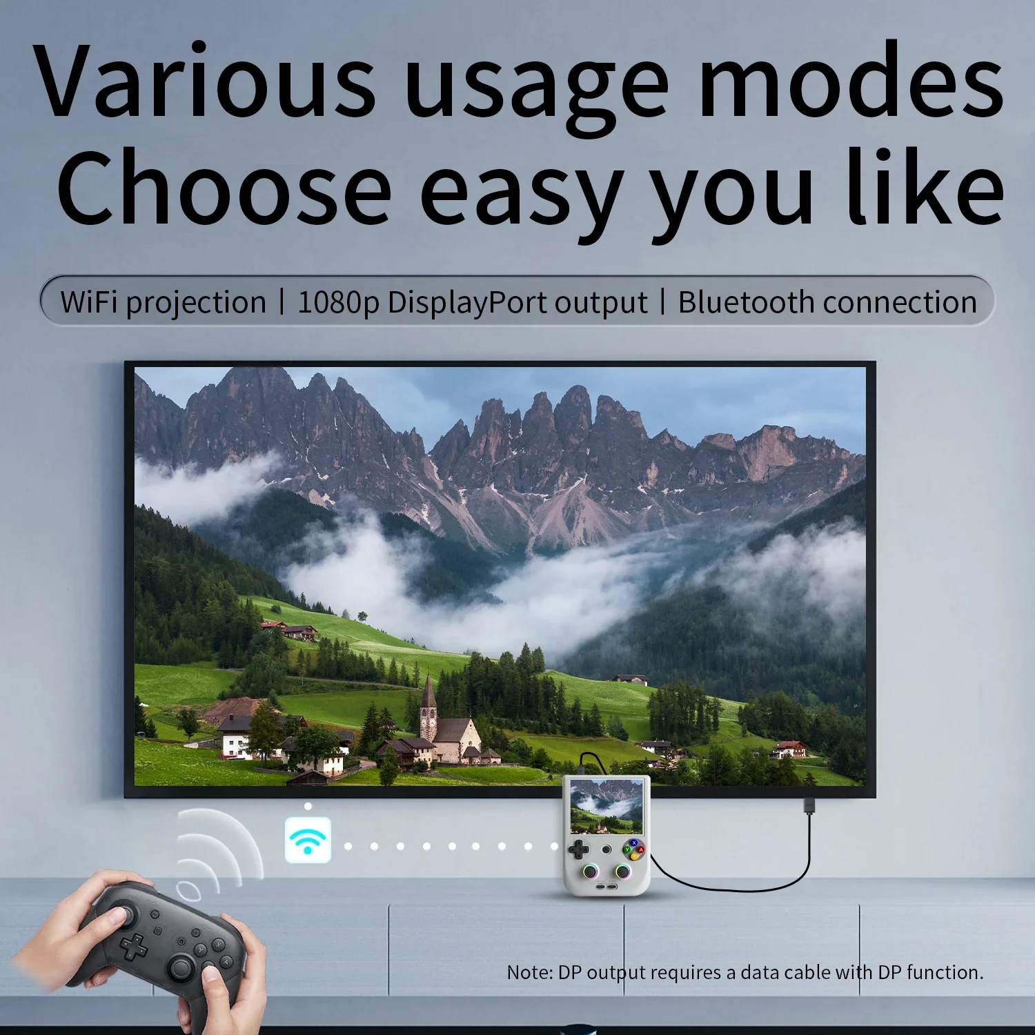 ANBERNIC RG406V ألعاب الفيديو الرجعية 4 "IPS شاشة متعددة اللمس أندرويد 13 وحدة تحكم ألعاب محمولة RGB الإضاءة RG 406V PSP PS2