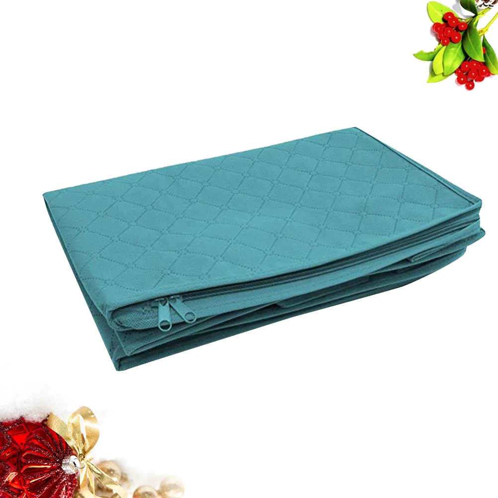 

Oxford Cloth Storage Bag With Zipper And Clear Window Foldable Quilt Clothes Blanket Organizer Bag Large Capacity
