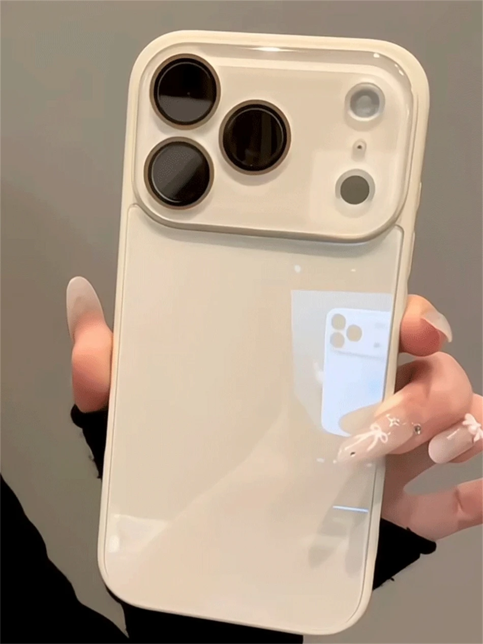 Luxuriöse Kamera-Schutzhülle aus gehärtetem Glas in Bonbonfarben für iPhone 15 16 17 18 Pro Max, stoßfest, weicher Rahmen, glatte harte Abdeckung – Detail 11