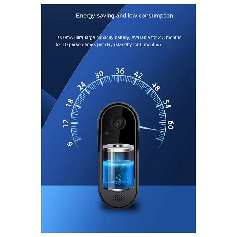 Tuya Wireless Video Doorbell WIFI HD Outdoor Phone Doorbell Camera Support Security Video Intercom