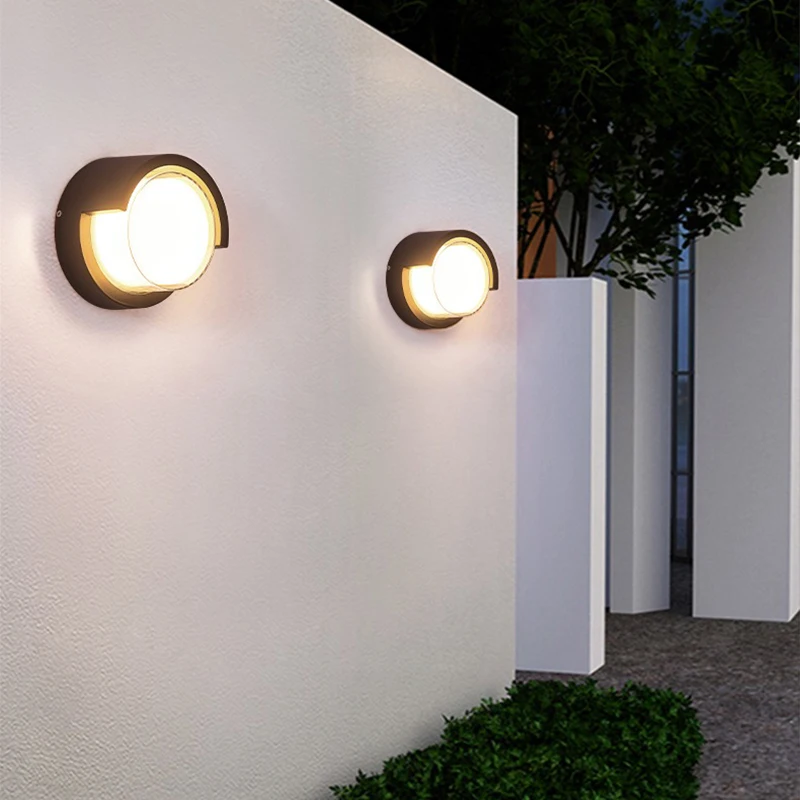 Modern LED Wall Lamp Outdoor IP65 Waterproof Wall Lights Porch and Courtyard Lights Indoor Home Balconies Garden Decor Lights