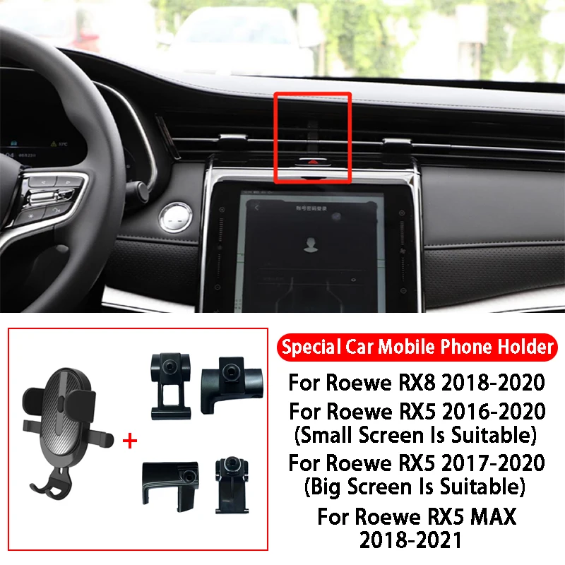 

Fit For Roewe RX8 RX5 RX5 MAX Car Accessories Car Phone Holder GPS Air Vent Dashboard Mount Bracket Cell Phone Holder