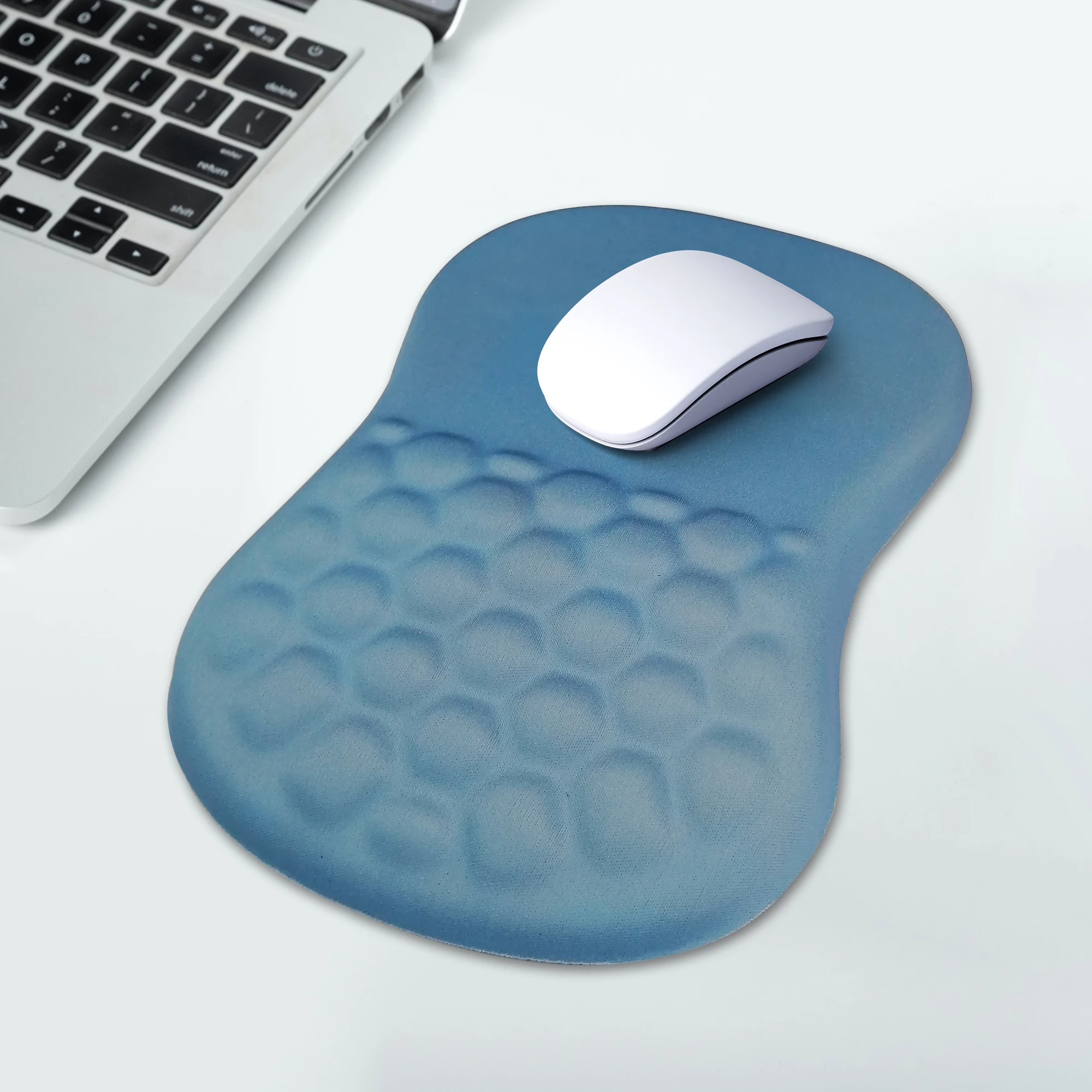 

Ergonomic Mouse Pad with Wrist Rest Support,Memory Foam Wrist Rest Mousepad Non-Slip Computer Gaming Mouse Mat