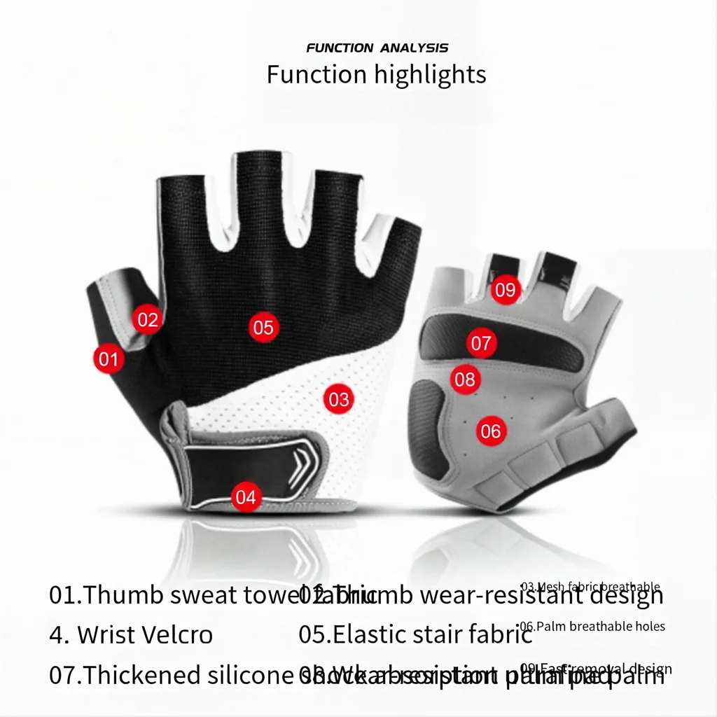 Guanti da Ciclismo Mezze Dita  - Mountain Biking Gloves Mens recensione e prezzo