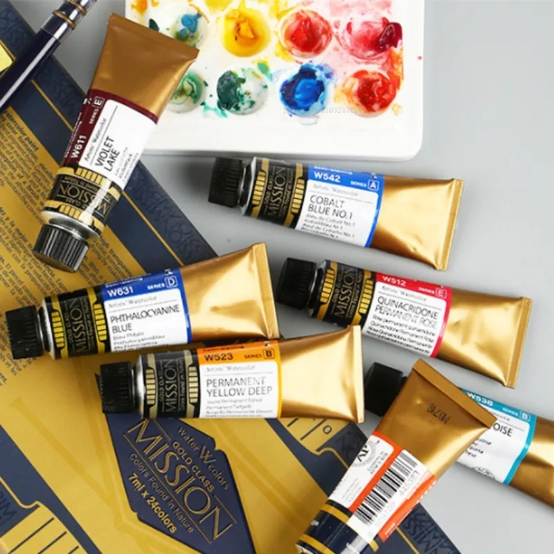 15ml Korean Gold Grade Artist Watercolor Pigment Bright High Concentration Watercolor Solid Art Watercolor Painting Creation