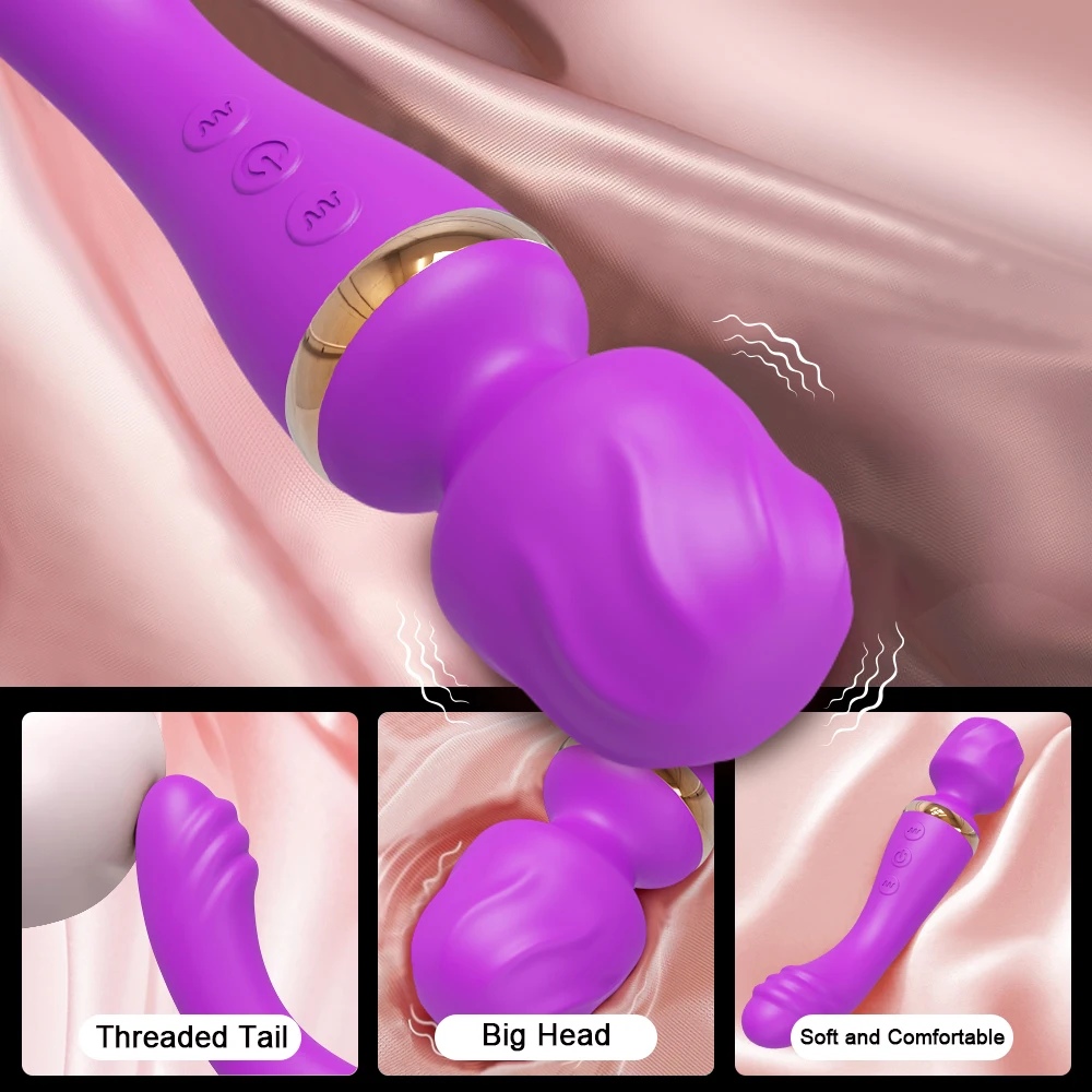 Powerful AV Vibrator for Women Nipple G spot Clitoris Stimulator Magic-Wand Dildo Female Masturbation Adult Sex Toys Fast Orgasm