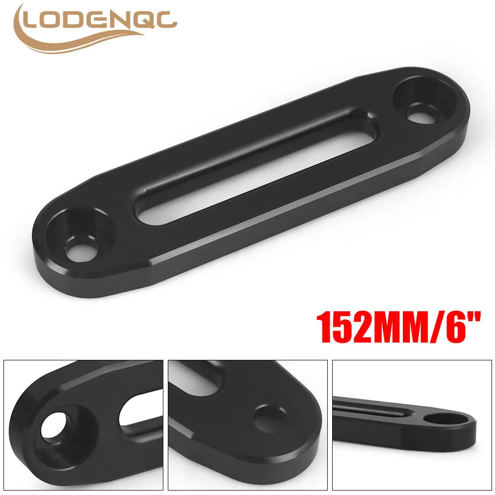 6”152mm Aluminum Hawse Fairlead 4500lbs Winch Fairlead for Synthetic Rope Fairlead 4WD 4X4 Recovery ATV 4500-7000 Accessories