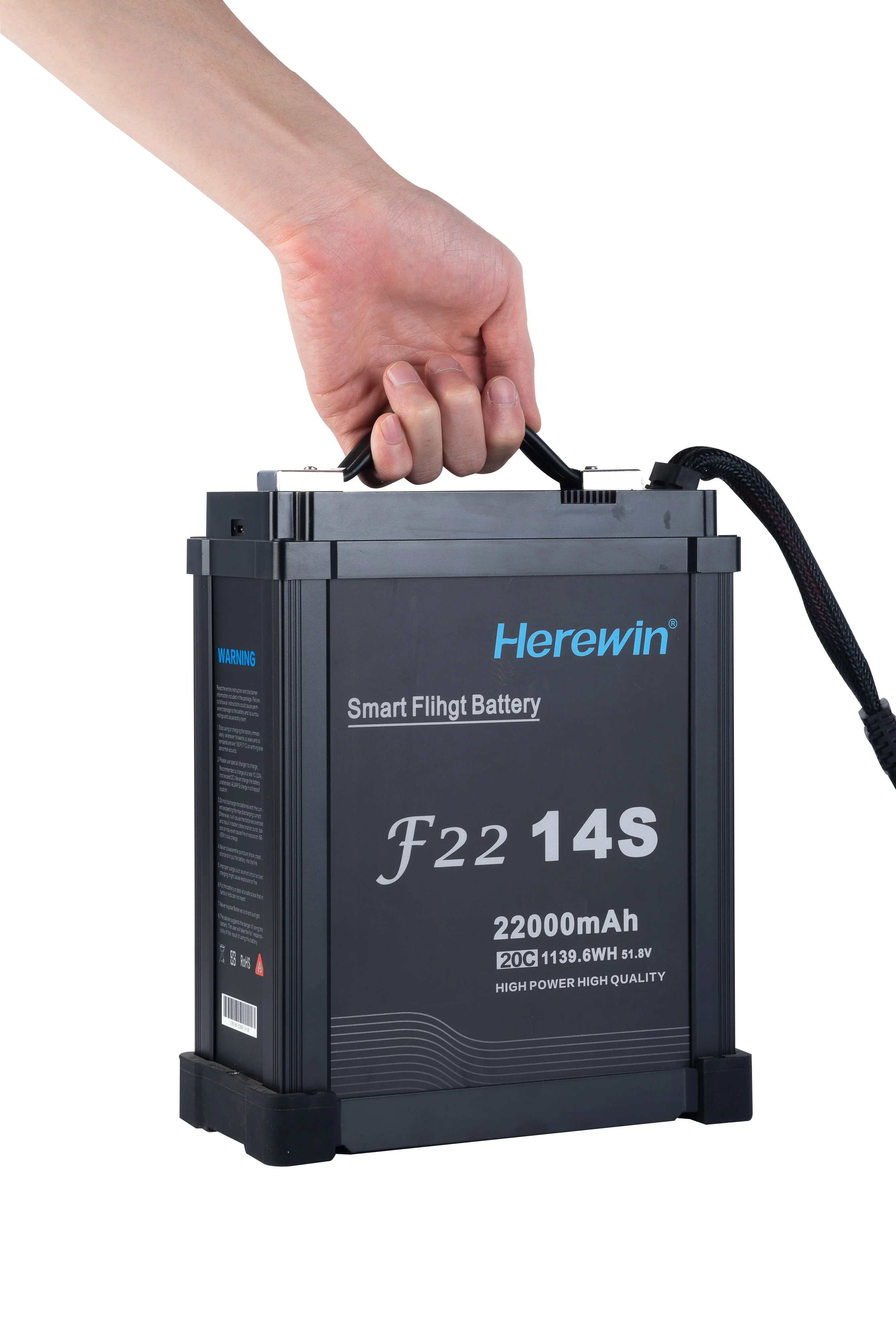 Herewin Professional li ion cell 14S 51.8V 22000mah Smart Battery Crop 20C 51.8V Battery Accessory Light Battery Pack