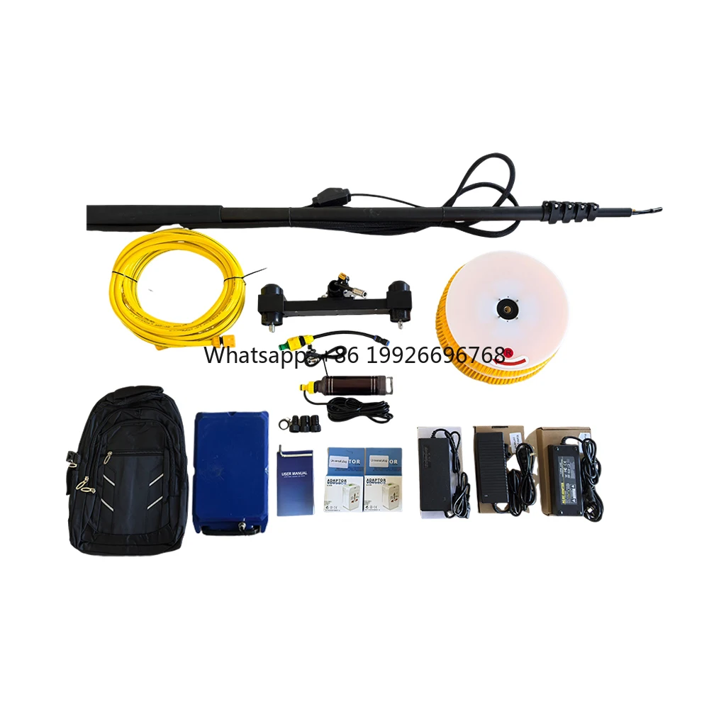 

Zhenda Factory Double Head Aluminum Pole Lithium Battery Motor Version Solar Panel Automatic CleaningTool Equipment Brush