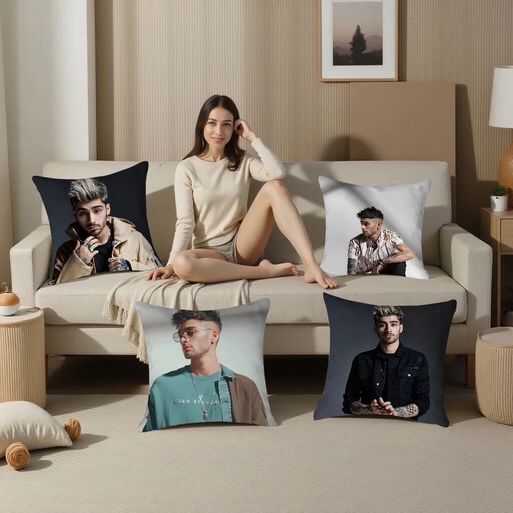 Z-Zayn M-Malik Singer Pillow Case Plush Fabric Soft Pillowcase Double Sided Print Sofa Cushion Cover Throw Pillow Cover