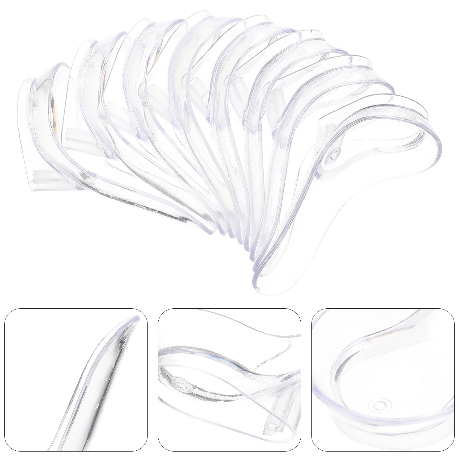 

8pcs Multifunctional Plastic Spoon Rest Portable Bucket Stand Kitchen Supply Restaurant Soup Ladle Rack Utensil Storage