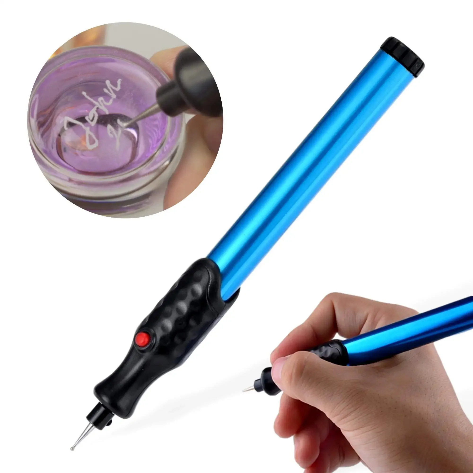 Electric Micro Engraver Pen Carve Engraving Tool Cordless Precision Engraver for DIY Jewellery Making Metal Glass Wood Leather