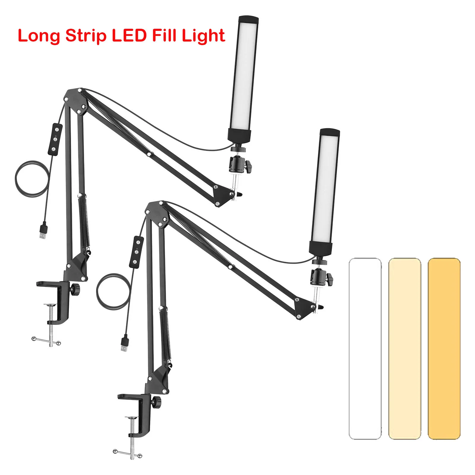 40CM LED Light Photography Studio LED Lighting Kit Adjustable Lights With Stand Tripod Photographic Video Fill Lam USB 5V/2A 10W