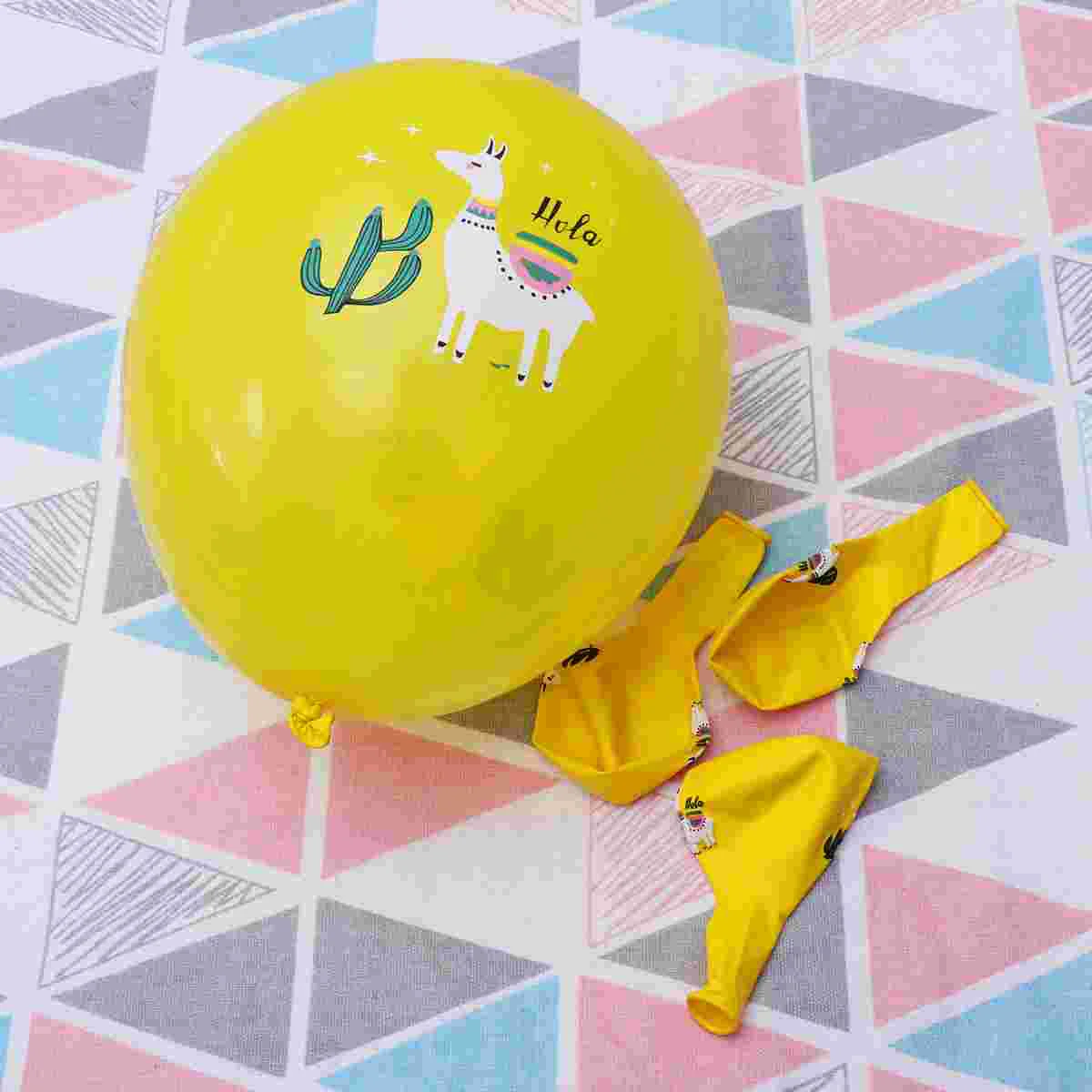 10 Pcs Ballons Wedding Balloons Baby Shower Party Decoration Printed Alpaca Latex Cartoon Child