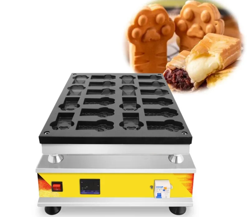 popular streed food cat paws shape waffle machine electric waffle maker machine