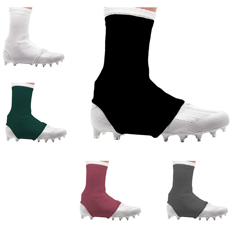 

1 пара чехлов на ноги с шипами, супер мягкие, высокоэластичные, нескользящие, однотонные, накладки на футбольные бутсы, спортивные аксессуары