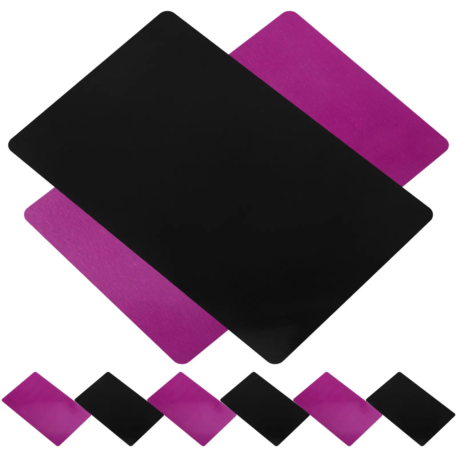 

8Pcs Blank Metal Name Cards Thick Rustproof Non-Foldable Smooth Flat DIY Engraving Sublimation Metal Card Blanks for Name Tags