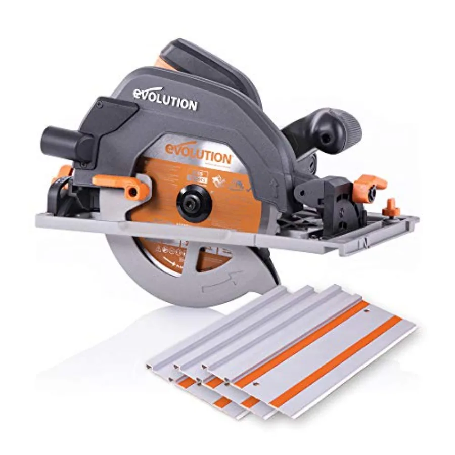 

Power Tools R185CCSX Multi-Material Circular Track Saw Kit with 40" Track Included TCT Blade Included Cuts Wood Plast