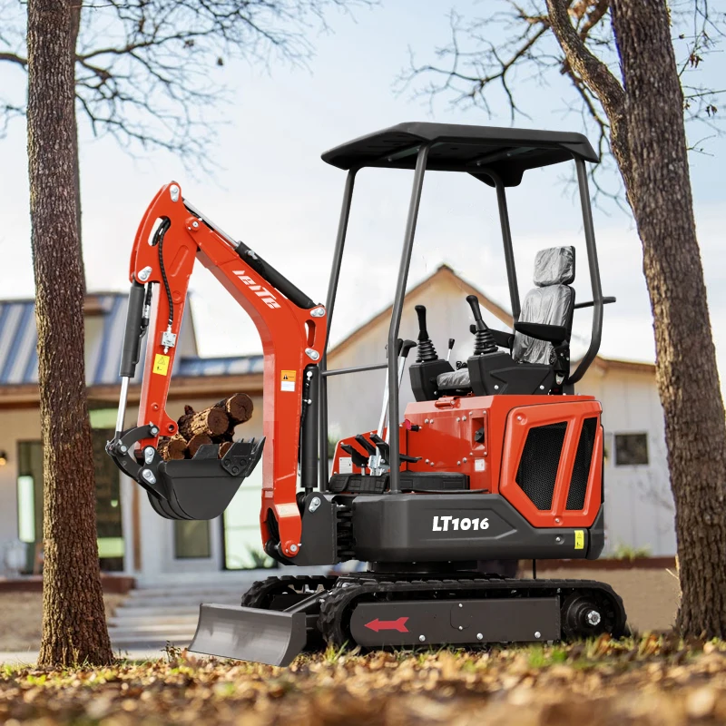 Pequeña excavadora Olhard farm 20 mini excavadora proyecto 1 tonelada máquina de gancho trituración interior pequeña excavadora personalizada